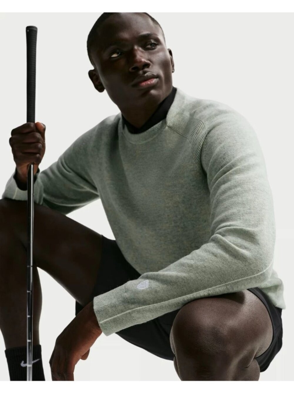 NEW Nike Golf Merino Cashmere Tailored Performance Crew Sweater IB0288-394 3XL - Picture 3 of 7